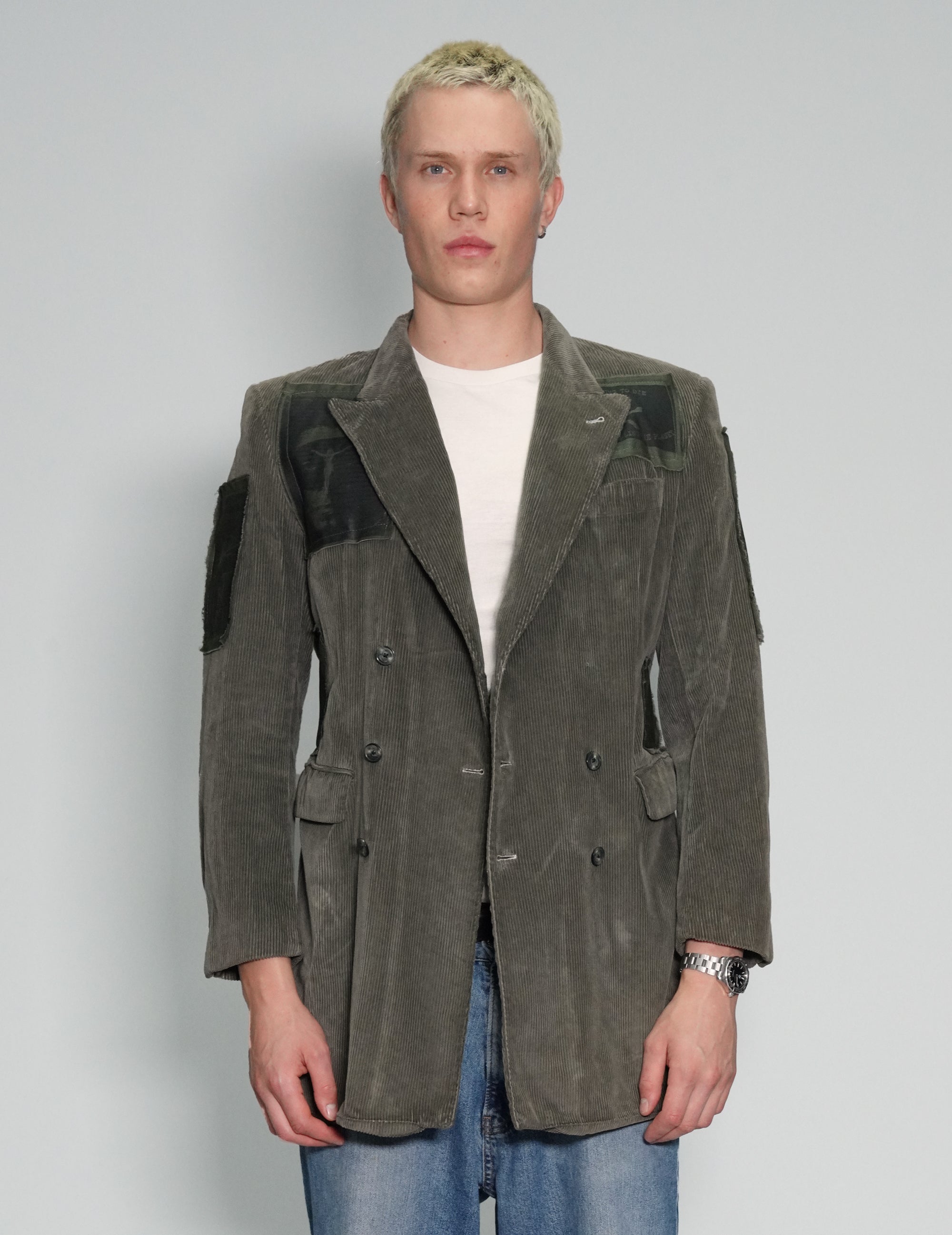 Green Courdroy Blazer