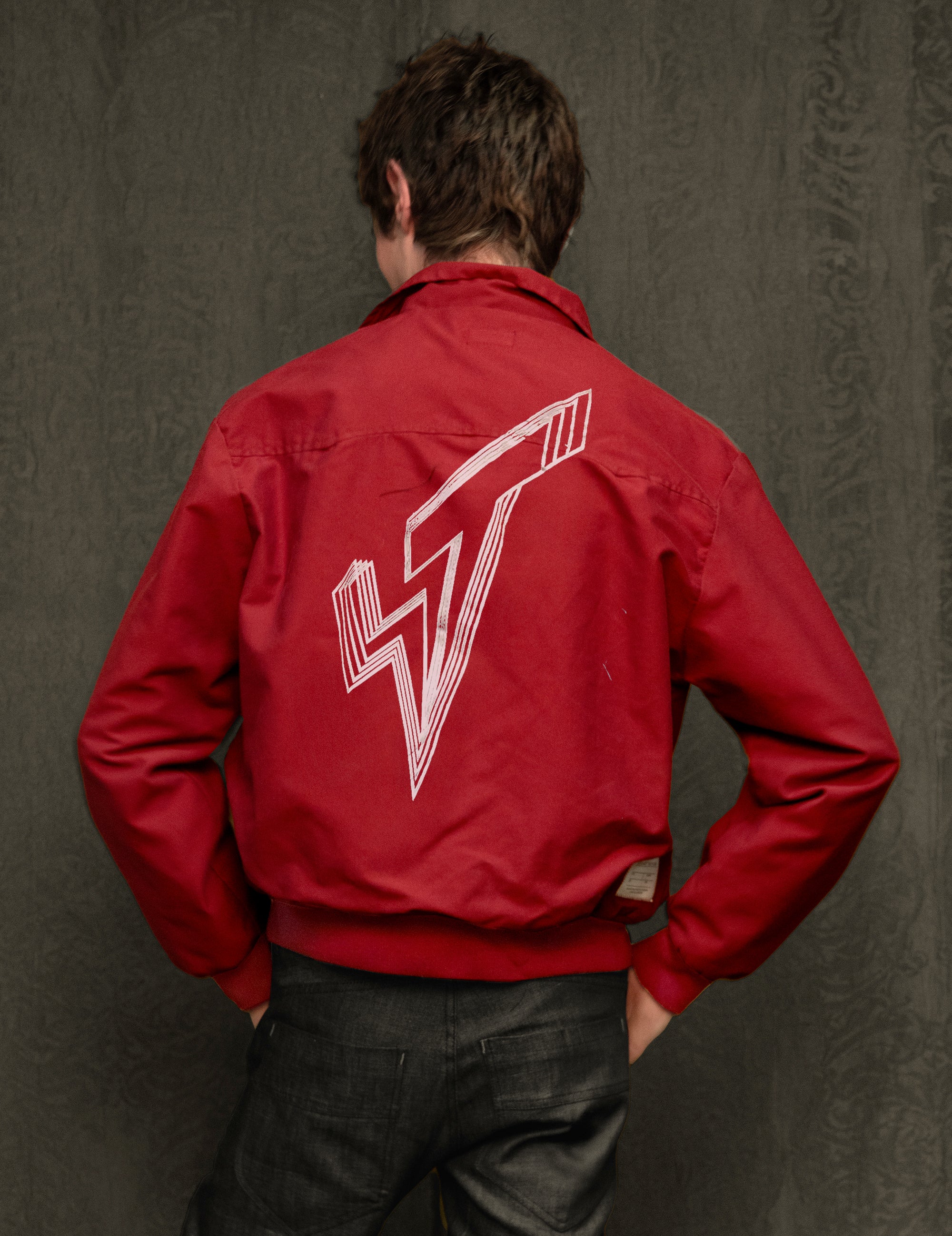 Classic Harrington Jacket in Red