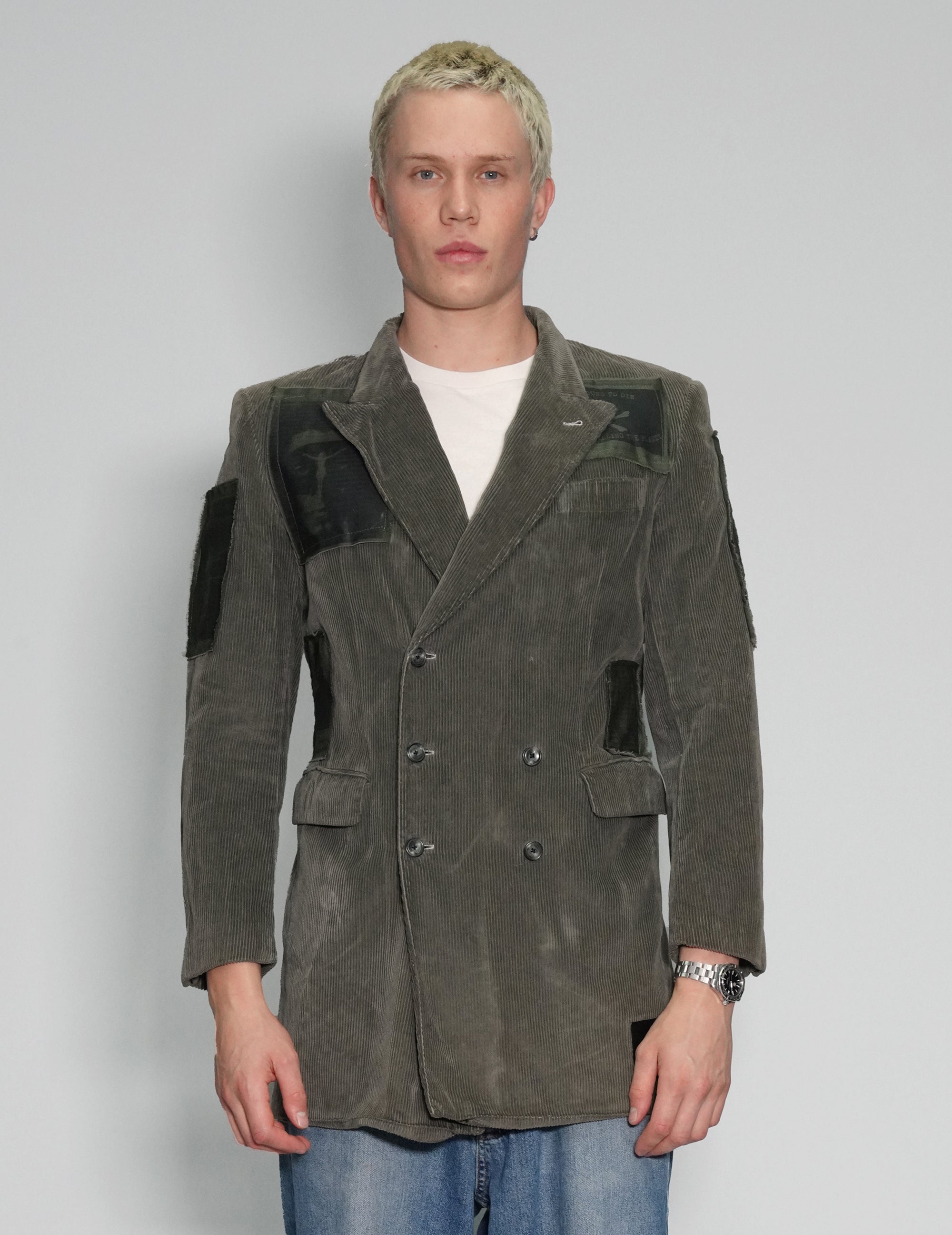 Green Courdroy Blazer