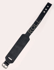 'Roll' Studded Leather Cuff