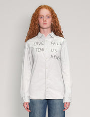 'Love Will Tear Us Apart' White Shirt
