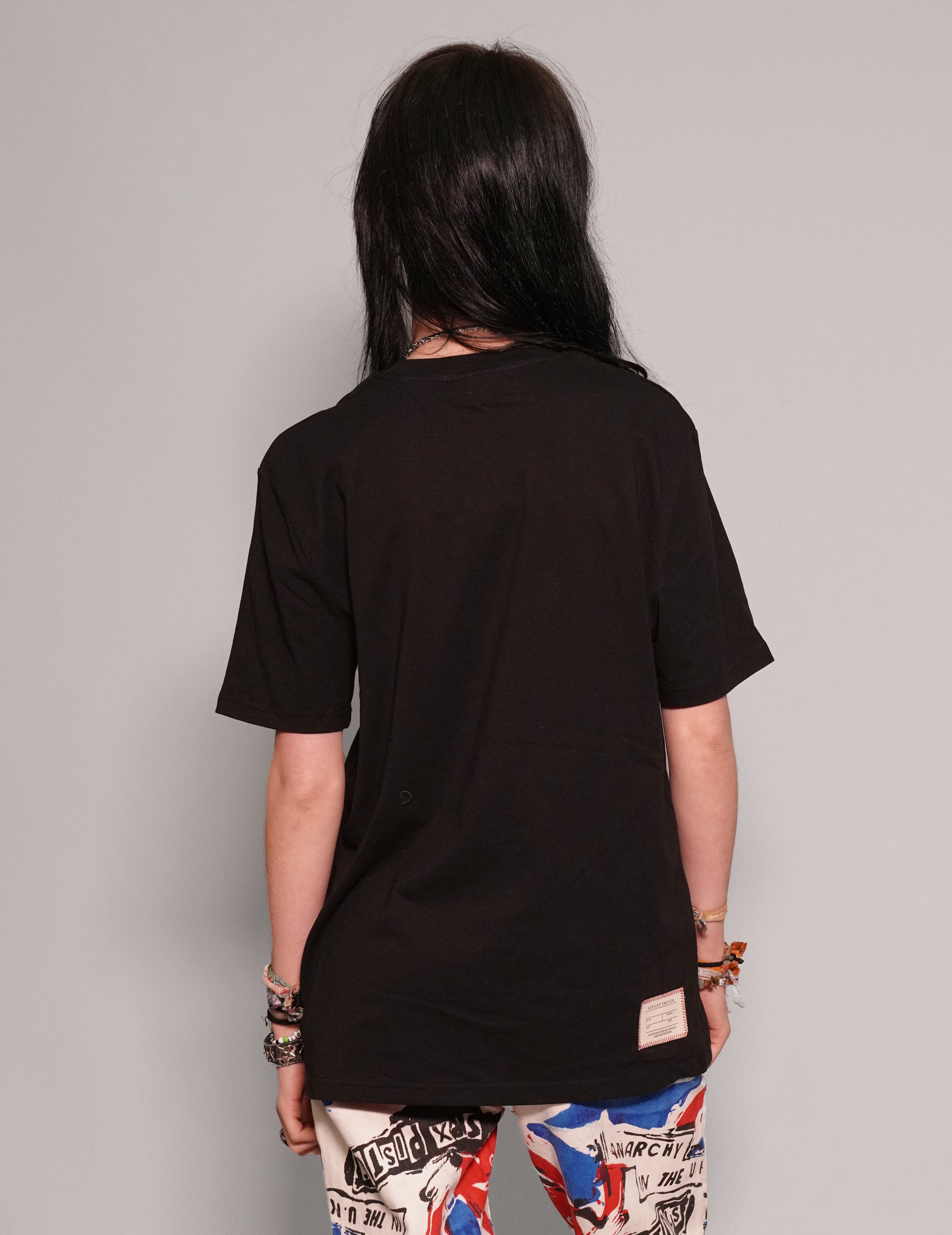 Women's Graphic T-Shirt with Sex Pistols Print in Black | Stuart Trevor