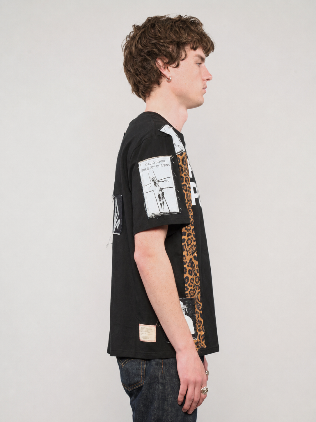 ST Patched 'S'x D'ugs and Rock n Roll' T-Shirt in Black