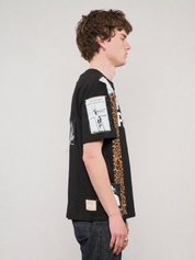 ST Patched 'S'x D'ugs and Rock n Roll' T-Shirt in Black