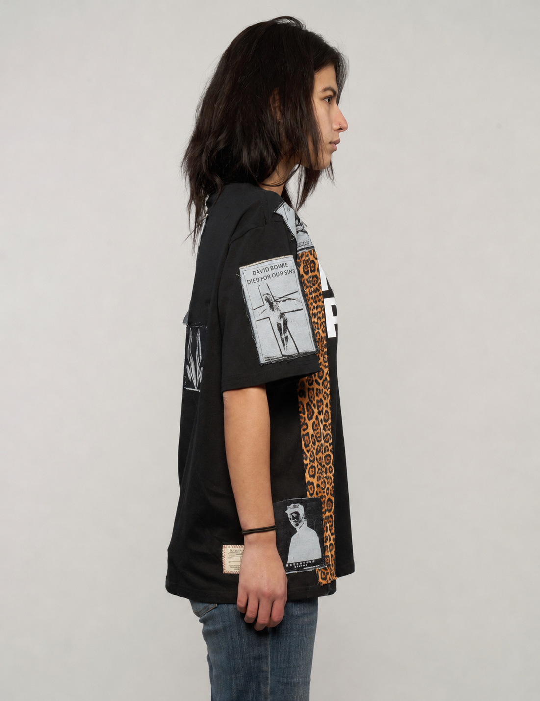 ST Patched 'S'x D'ugs and Rock n Roll' T-Shirt in Black