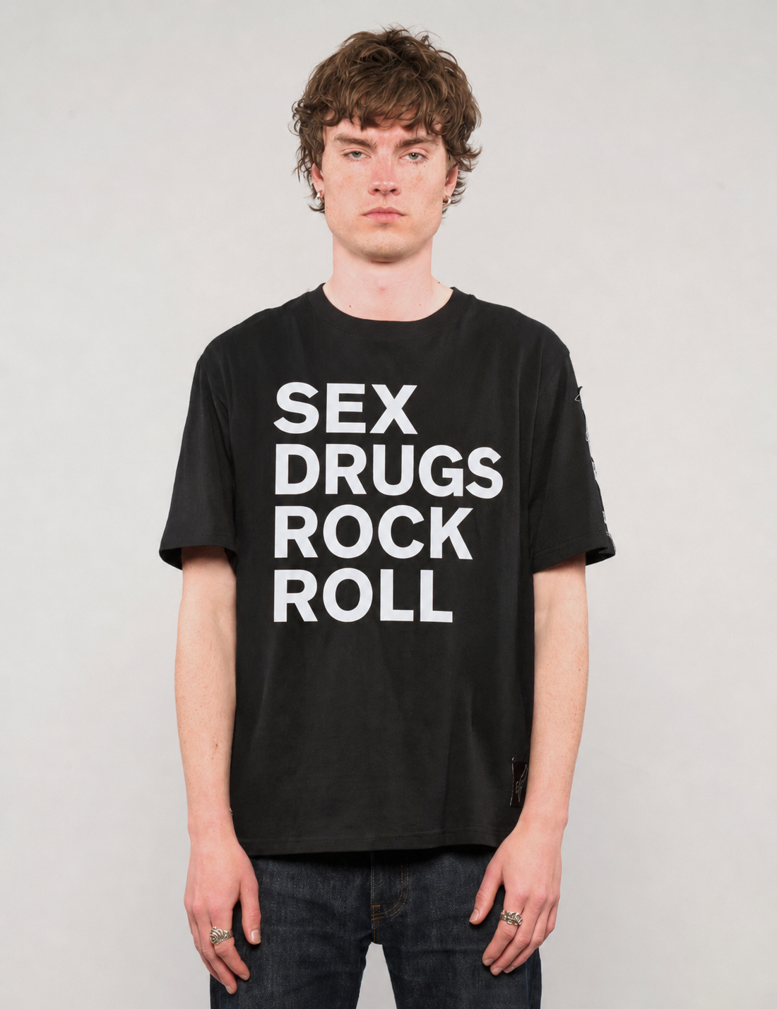 ST 'S'x D'ugs and Rock n Roll' T-Shirt in Black