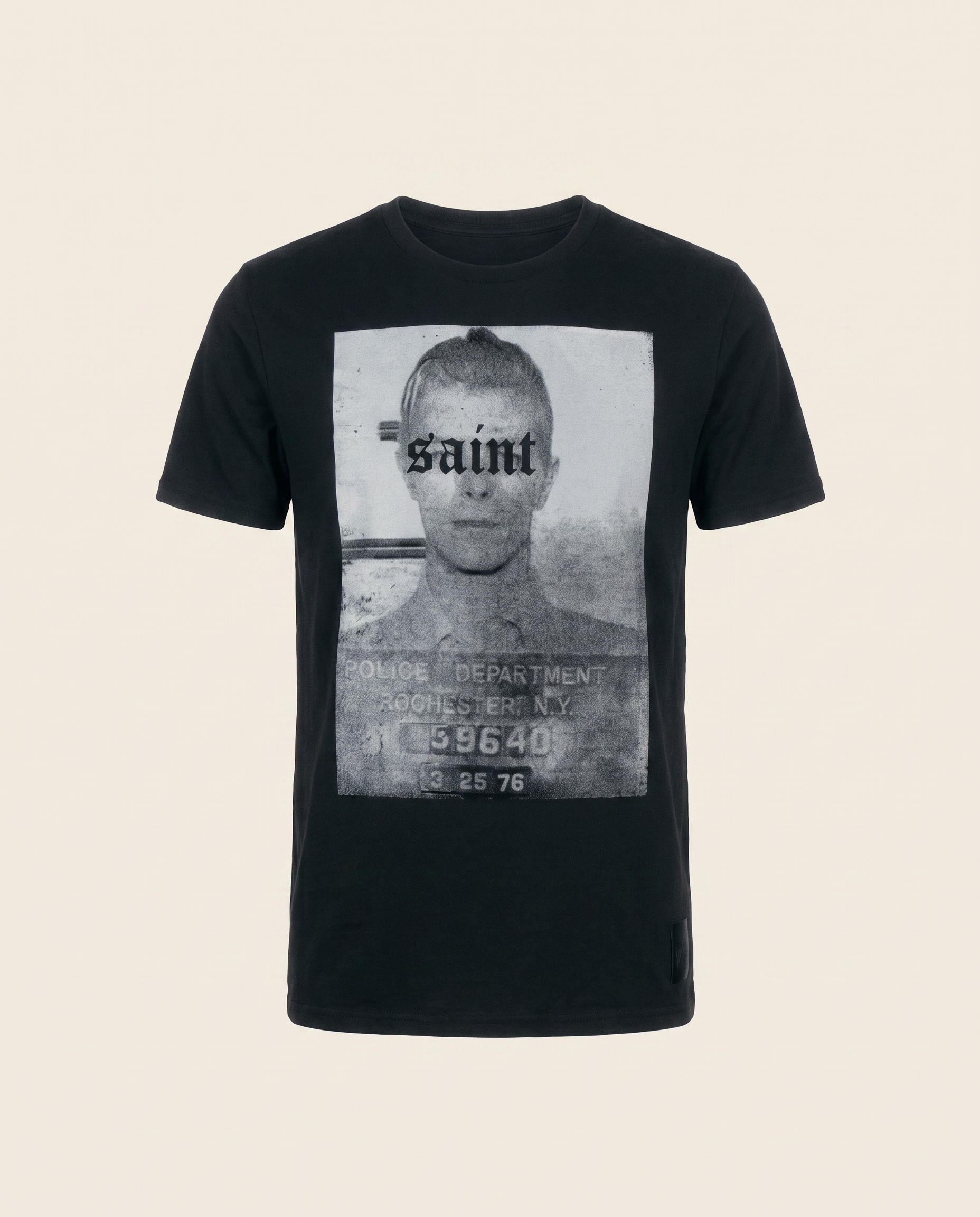 'Saint' T-Shirt in Black - Premium Recycled Cotton
