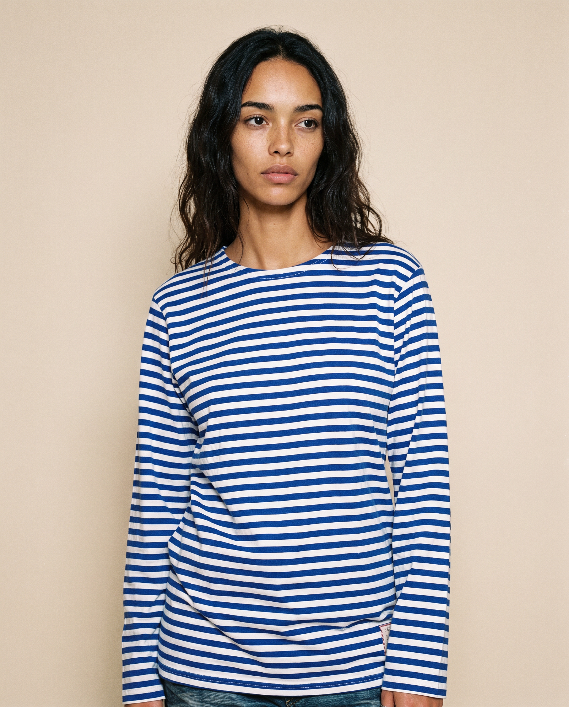Generated_with_Kive.ai_-_Vintage_Naval_Long_Sleeve_T-Shirt_in_Blue_Stripe_Minimal_Fashion_Studio_Yara_1.png