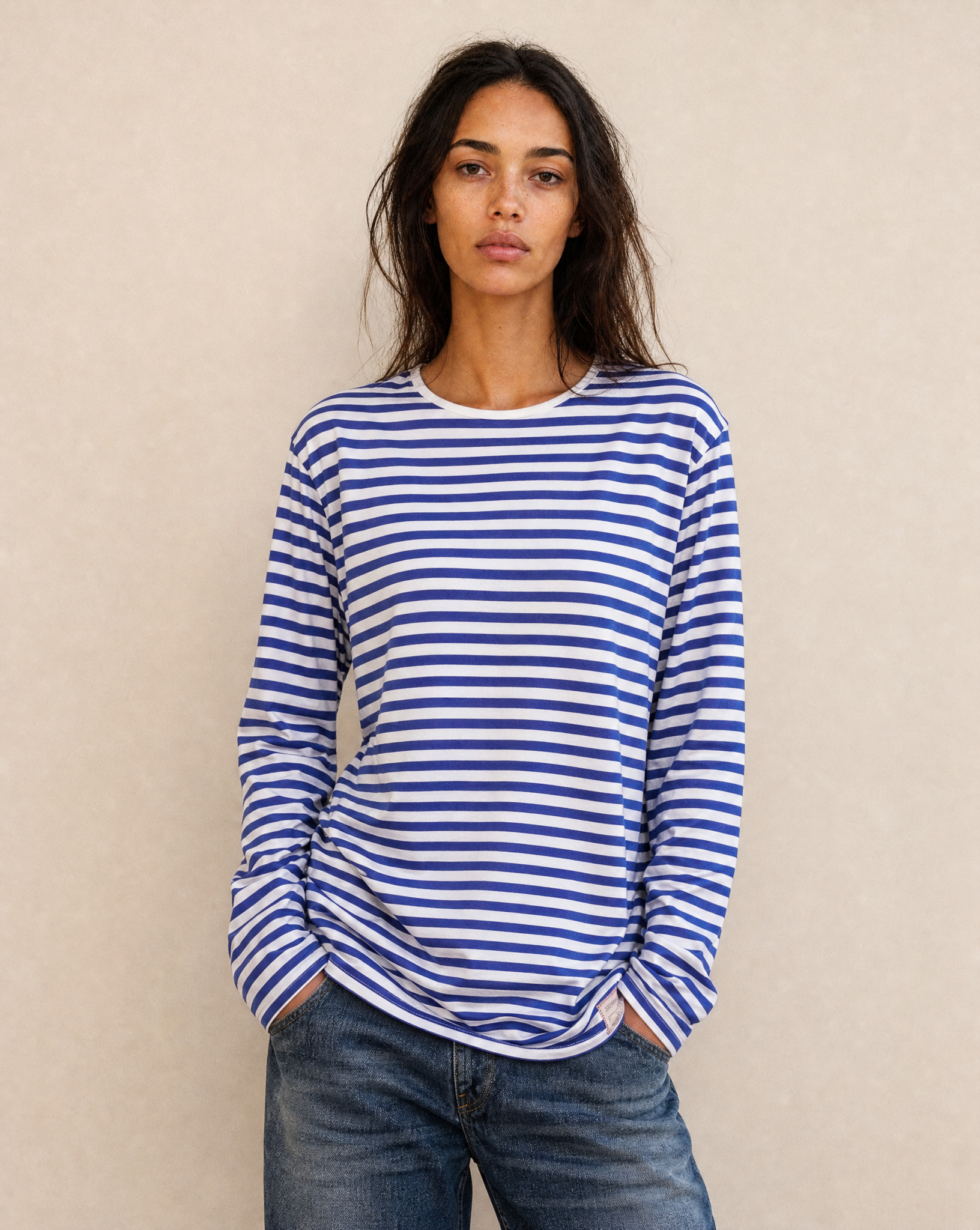 Generated_with_Kive.ai_-_Vintage_Naval_Long_Sleeve_T-Shirt_in_Blue_Stripe_Minimal_Fashion_Studio_Yara_2.png