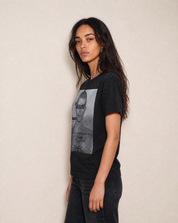 'Saint' T-Shirt in Schwarz