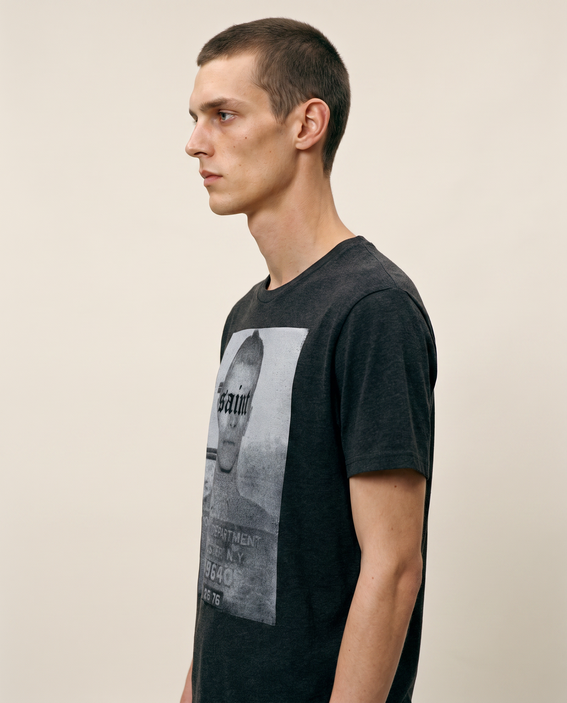 'Saint' T-Shirt in Black - Premium Recycled Cotton