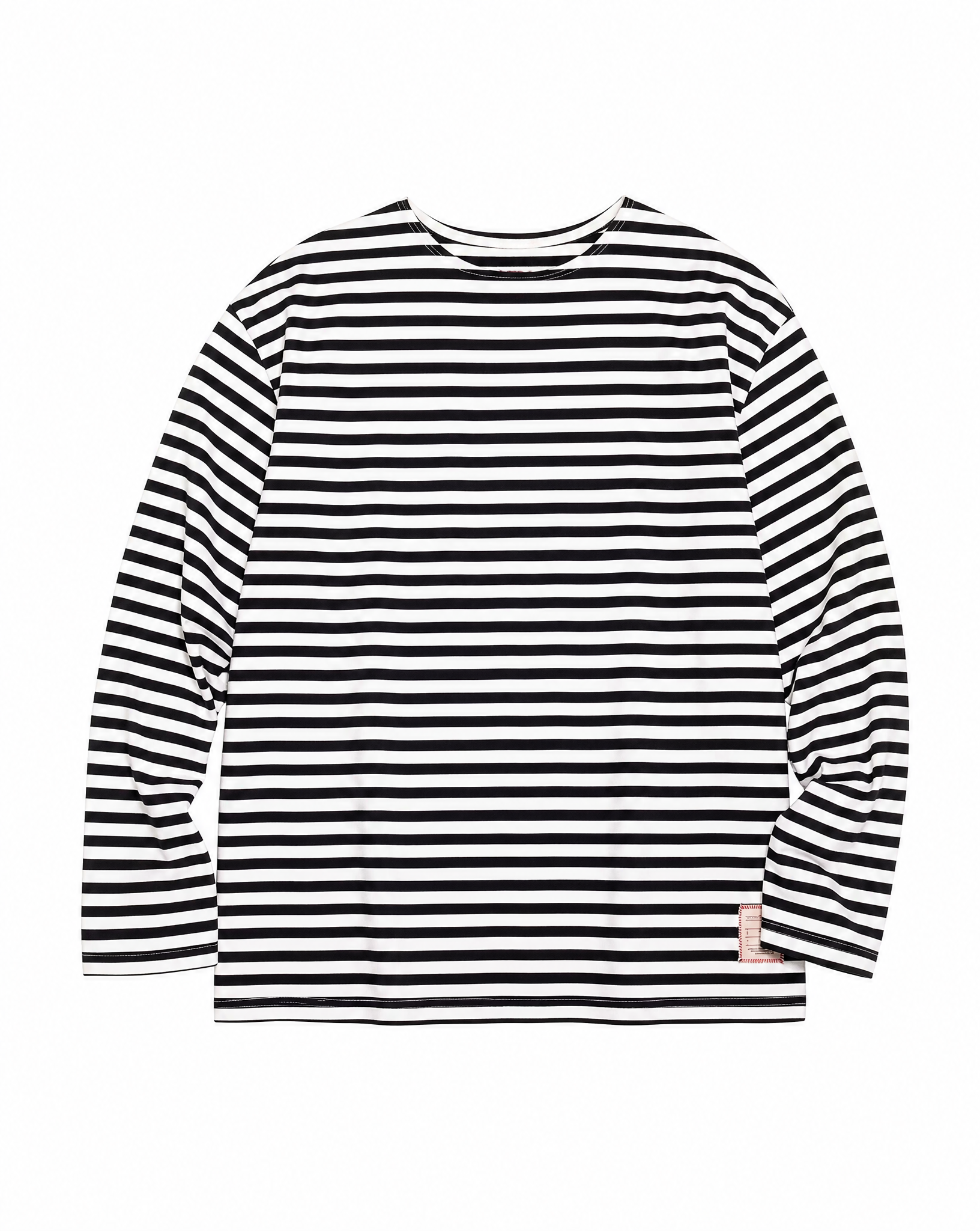 Vintage Naval Long Sleeve T-Shirt in Black Stripe