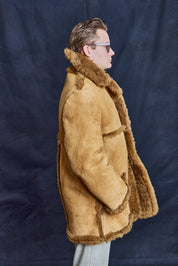 Vintage Caramel Sheepskin Jacket