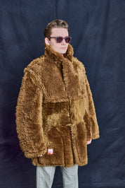 Vintage Caramel Sheepskin Jacket