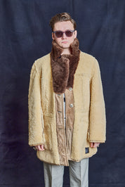 Vintage Multicolour Sheepskin Coat