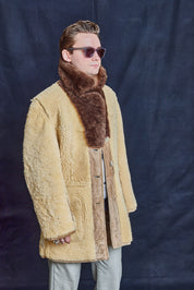 Vintage Multicolour Sheepskin Coat