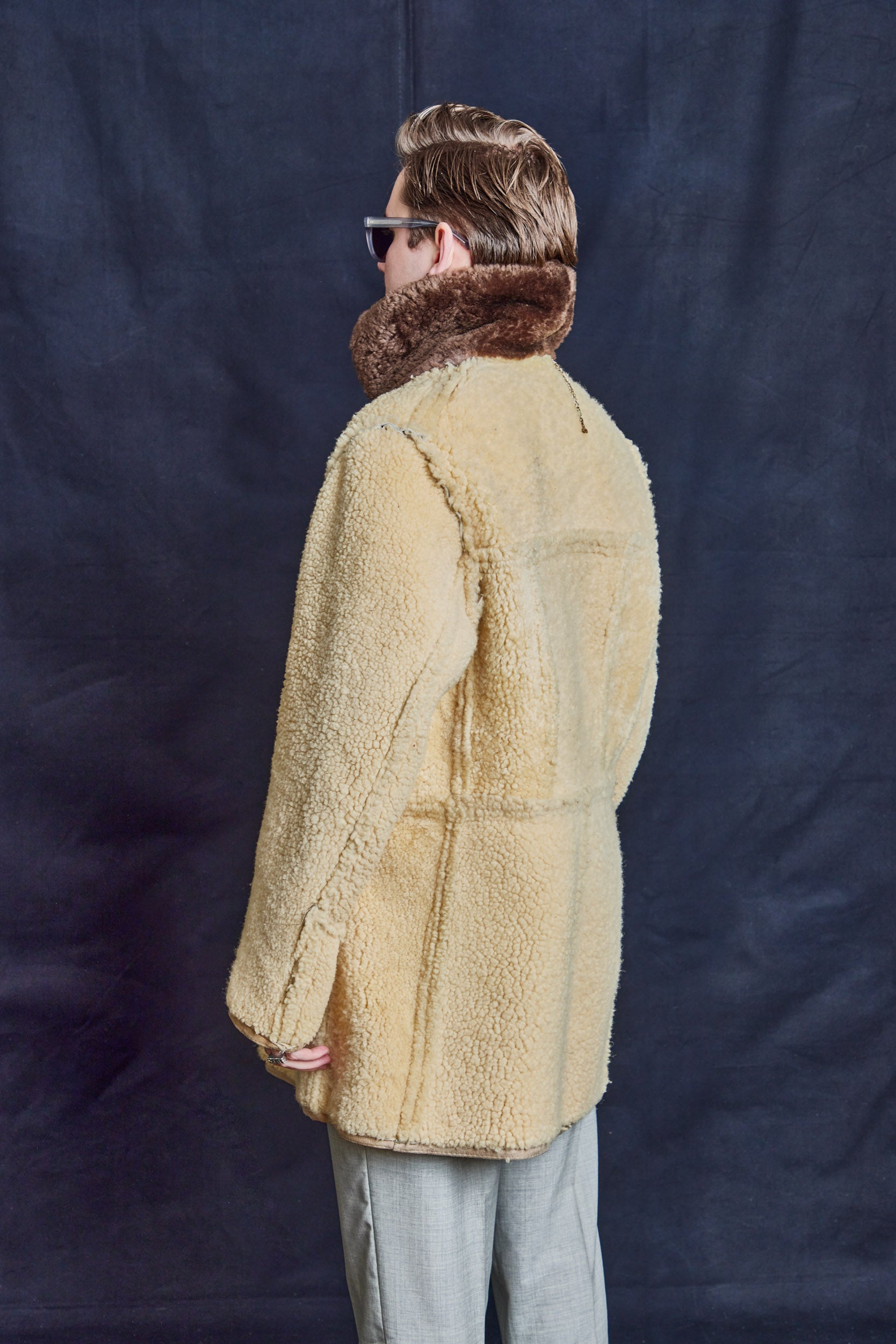 Vintage Multicolour Sheepskin Coat