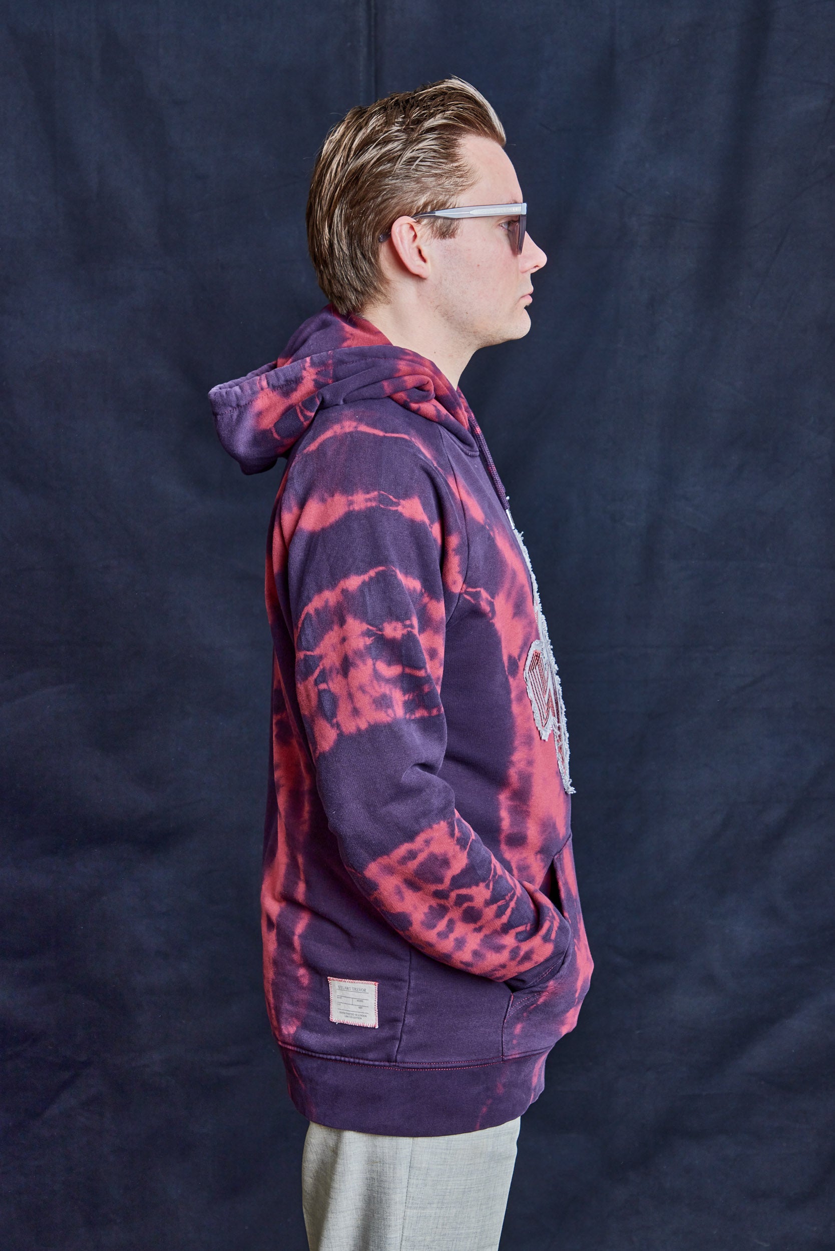 Erratic Skateboards x ST Tie-Dye Logo Hoodie