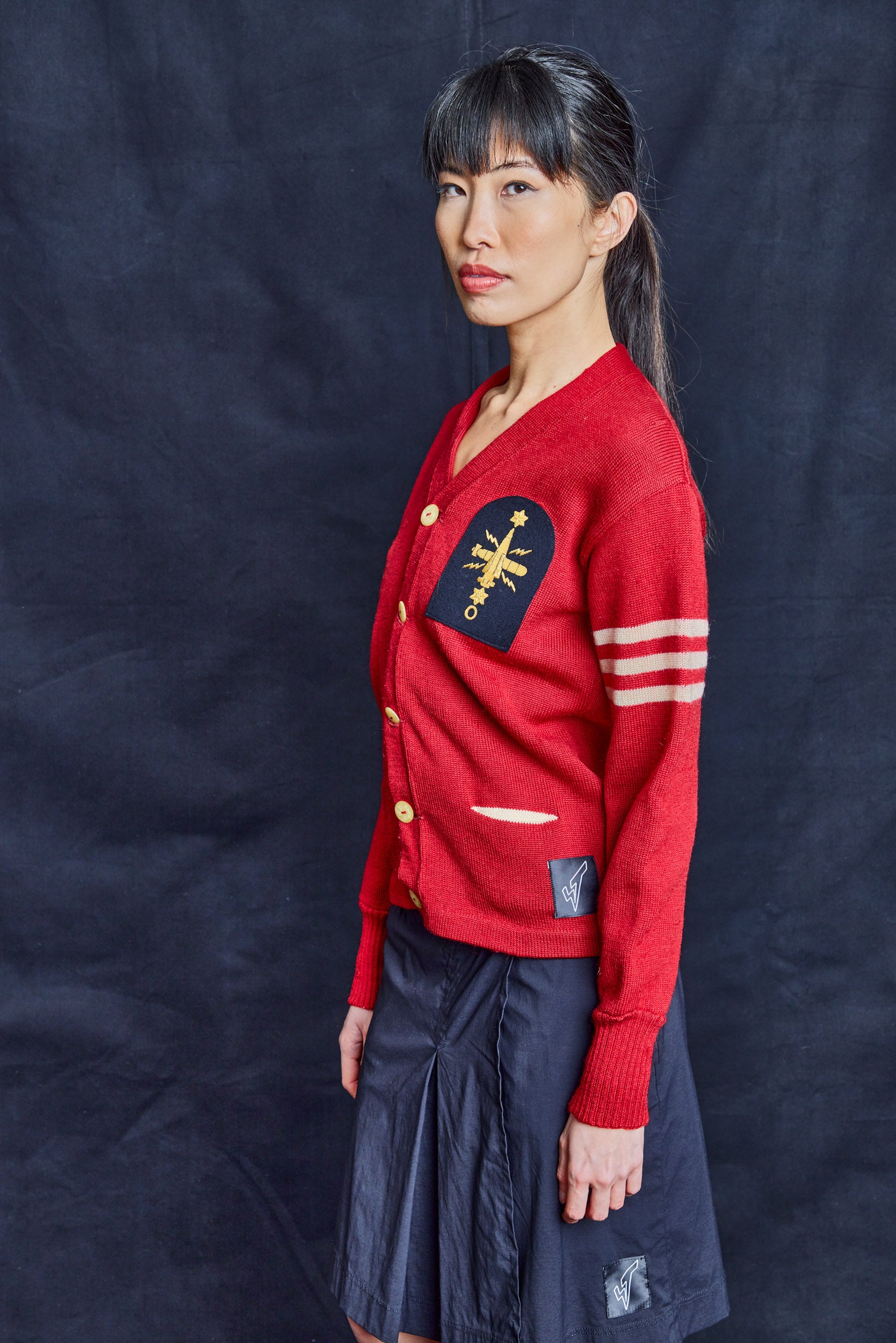 Vintage Varsity Multipatch Cardigan