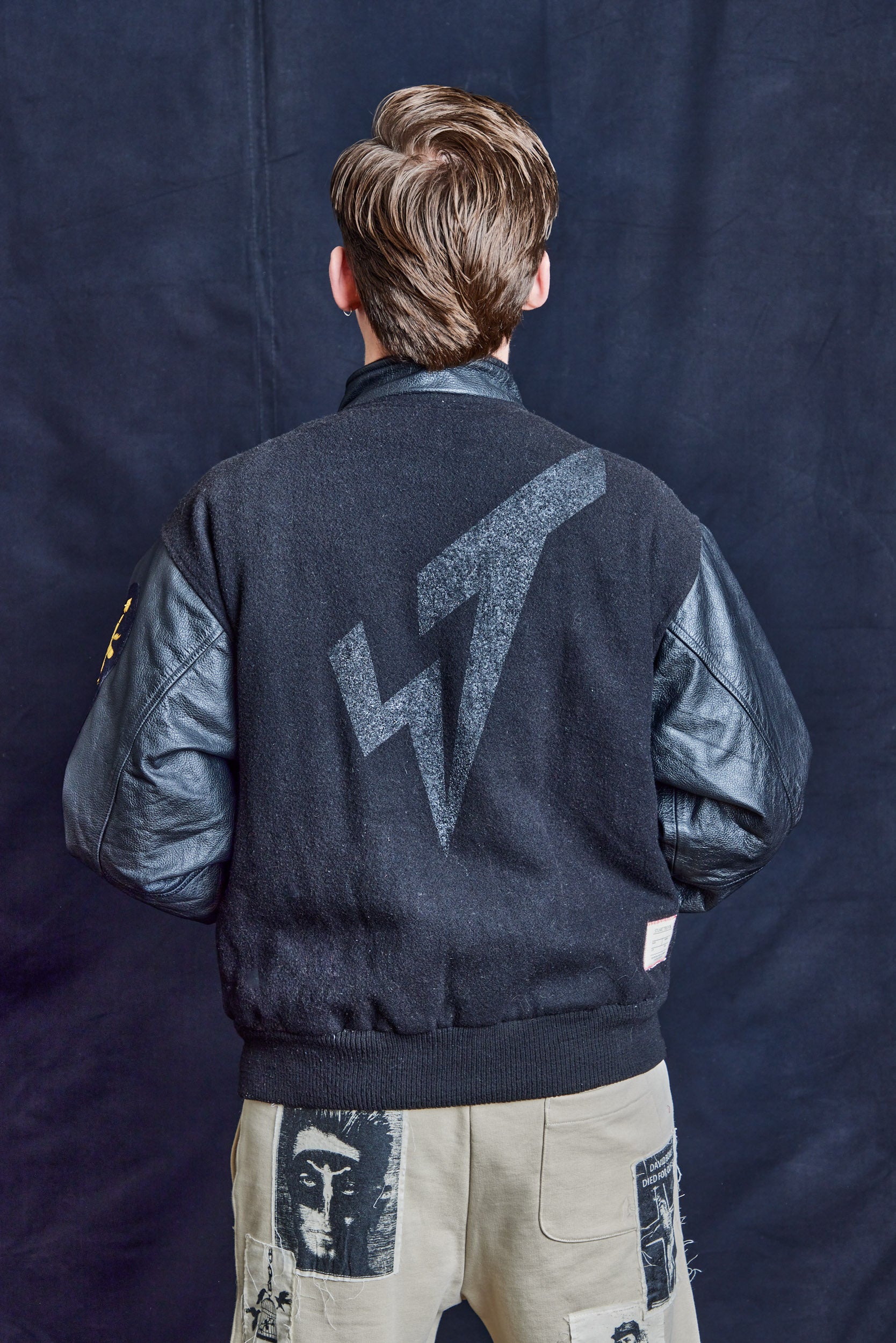 Vintage varsity leather jacket