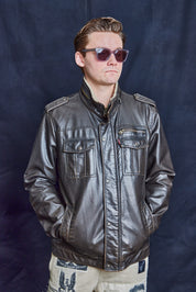 Vintage 'Peace' Leather Jacket