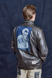 Vintage 'Peace' Leather Jacket