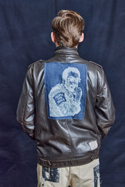 Vintage 'Peace' Leather Jacket