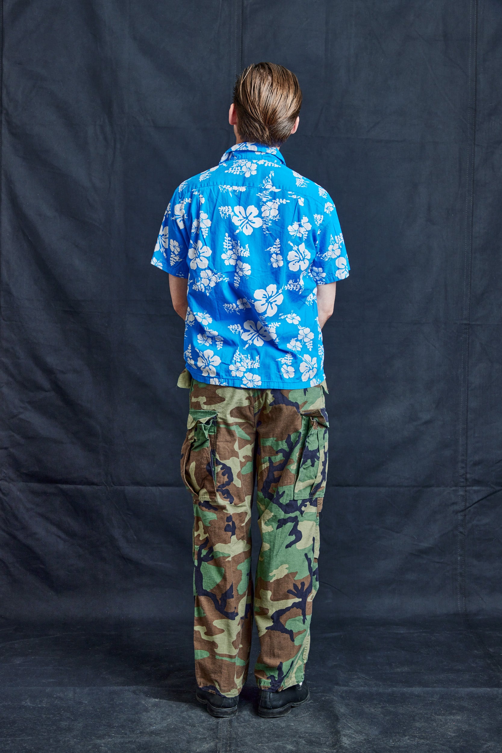 Lei Blue Hawaiian Shirt