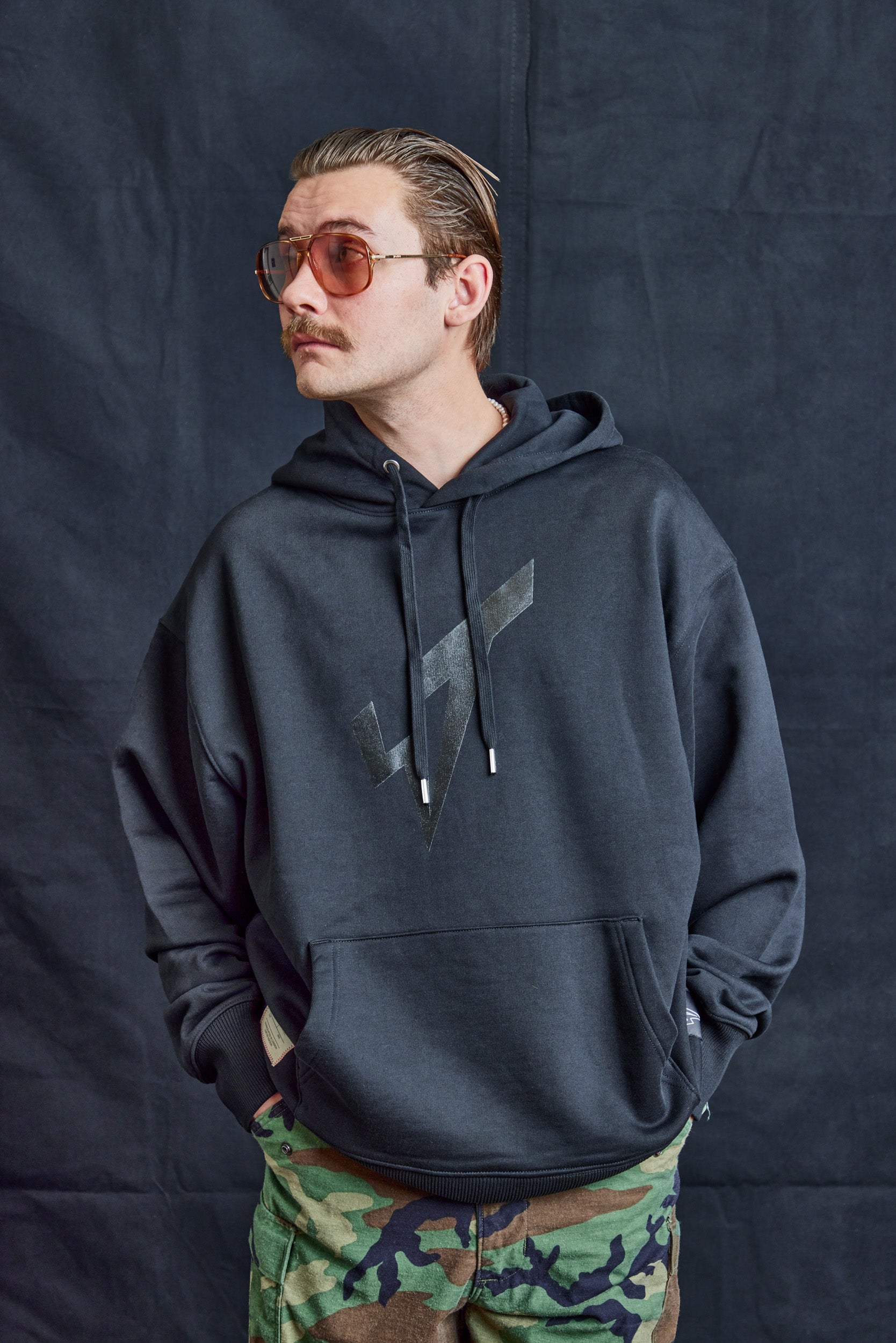 Solid Logo Black Hoodie