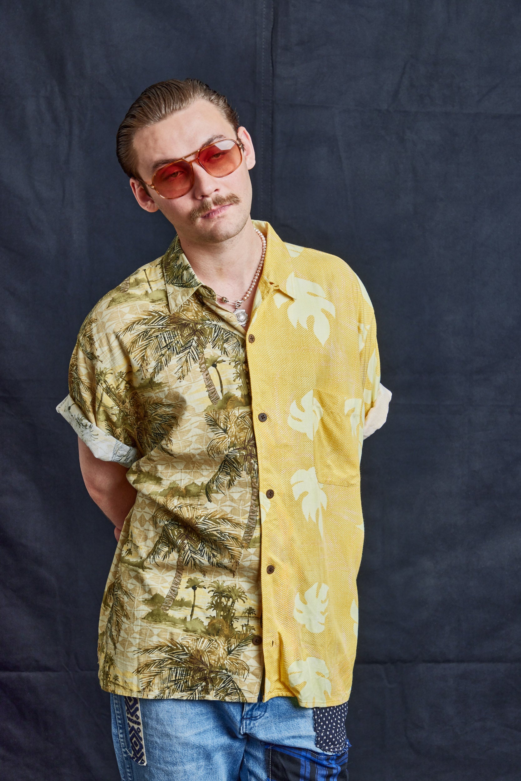 50/50 Hawaiian Shirt - Palms