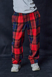 Red Tartan Wool Pants