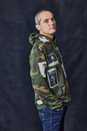 Patched Camouflage Hoodie