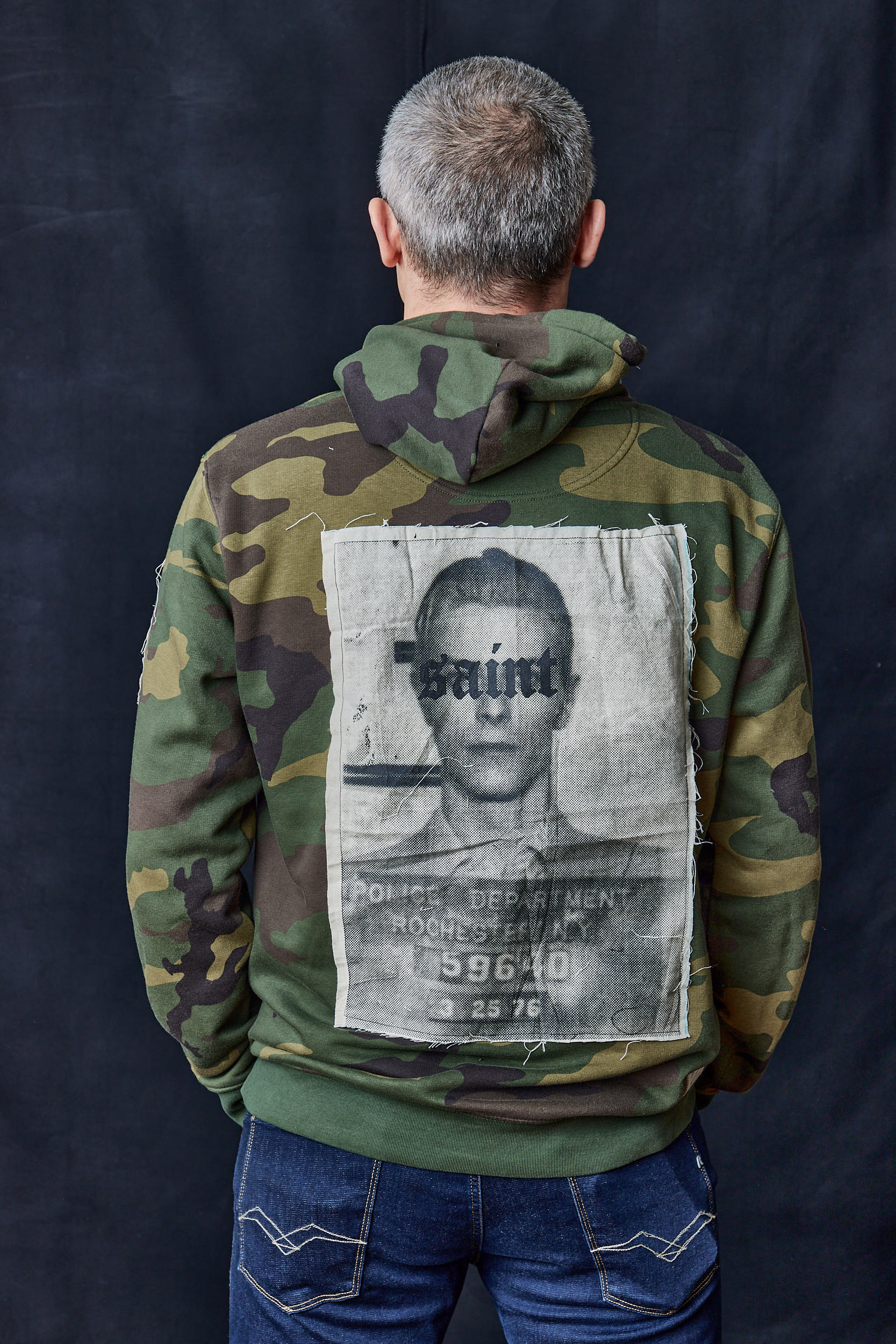 Patched Camouflage Hoodie