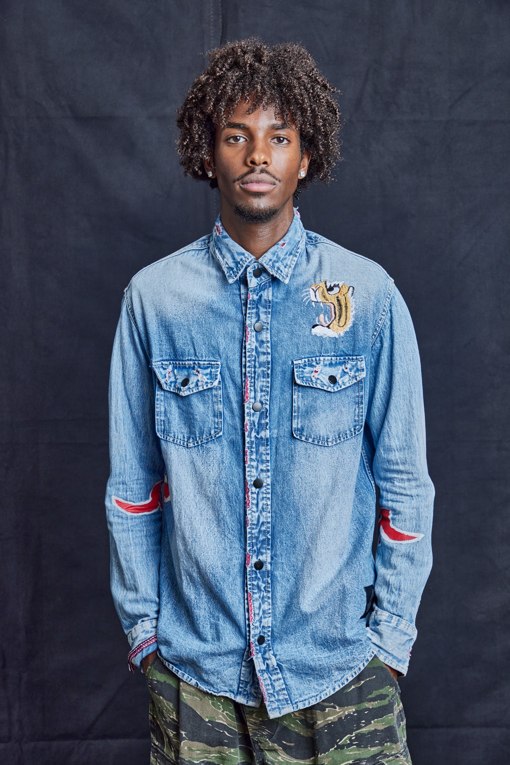 Tiger Style Denim Shirt