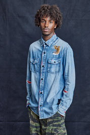 Tiger Style Denim Shirt