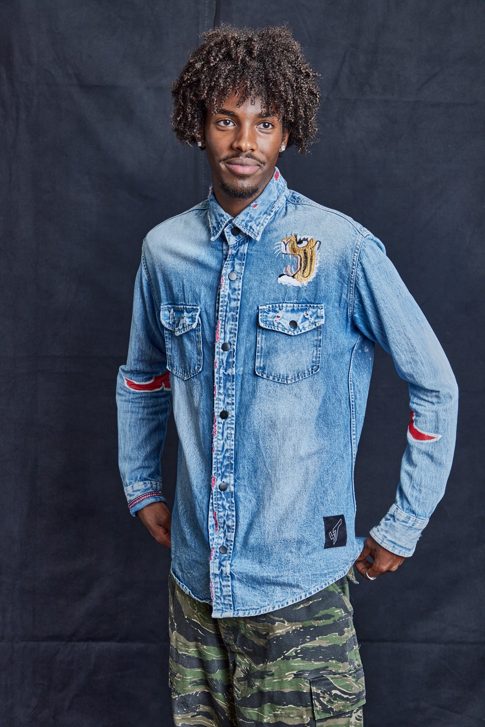 Tiger Style Denim Shirt