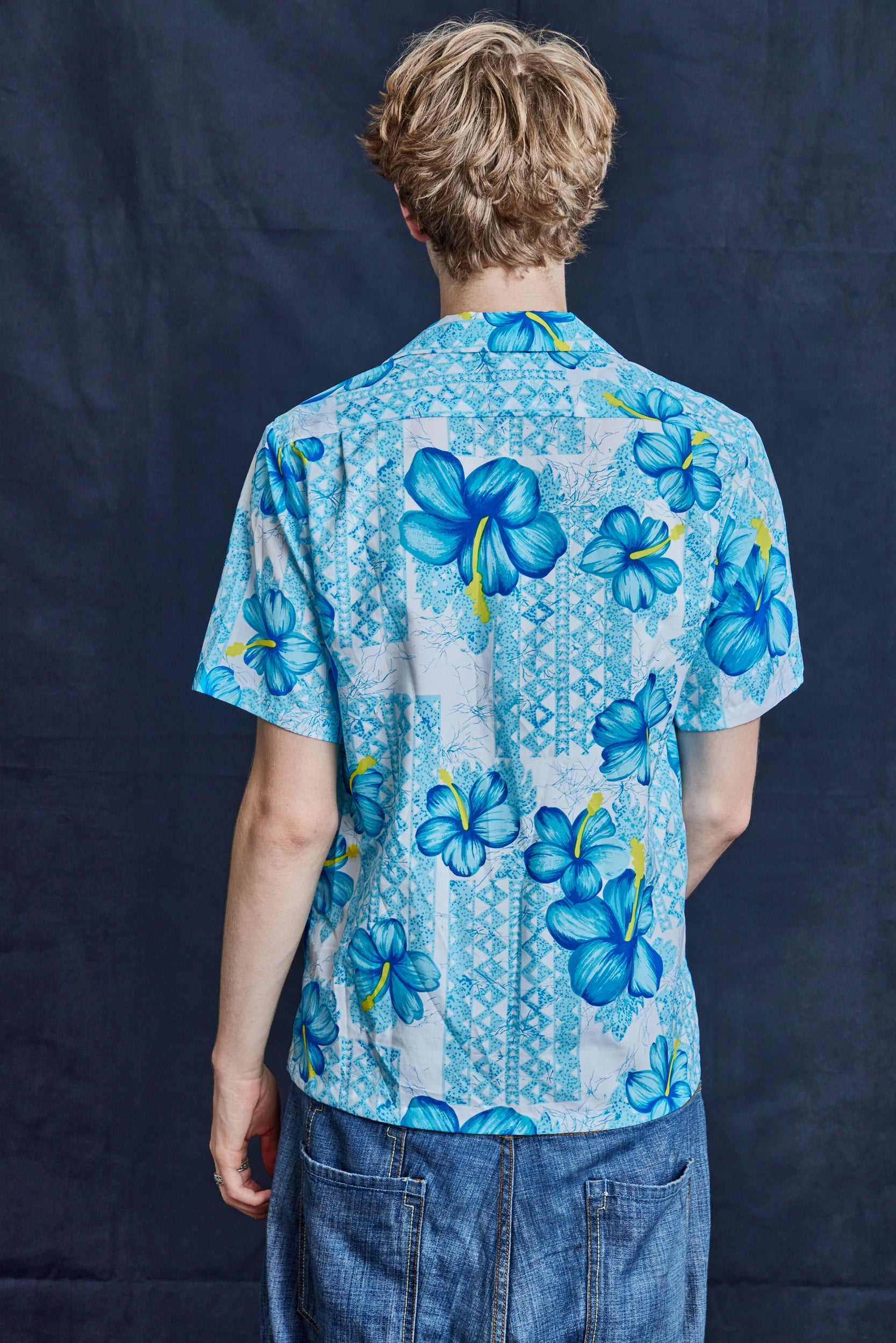 Blue Hibiscus Hawaiian Shirt