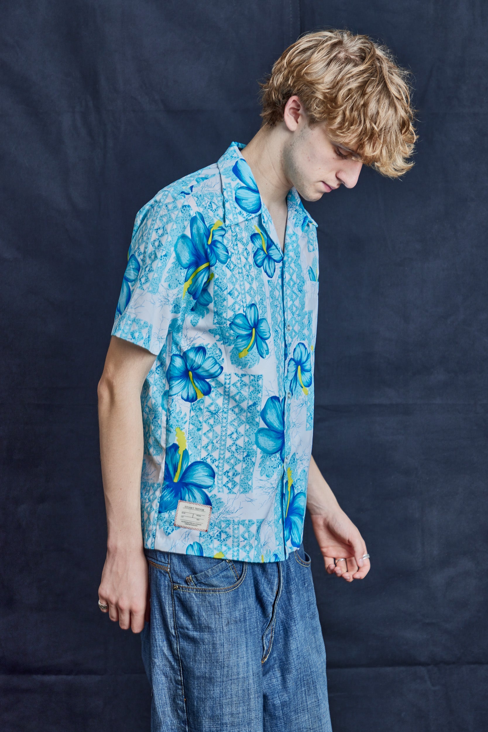 Blue Hibiscus Hawaiian Shirt