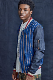 IMMORTAL Pinstripe Varsity Bomber