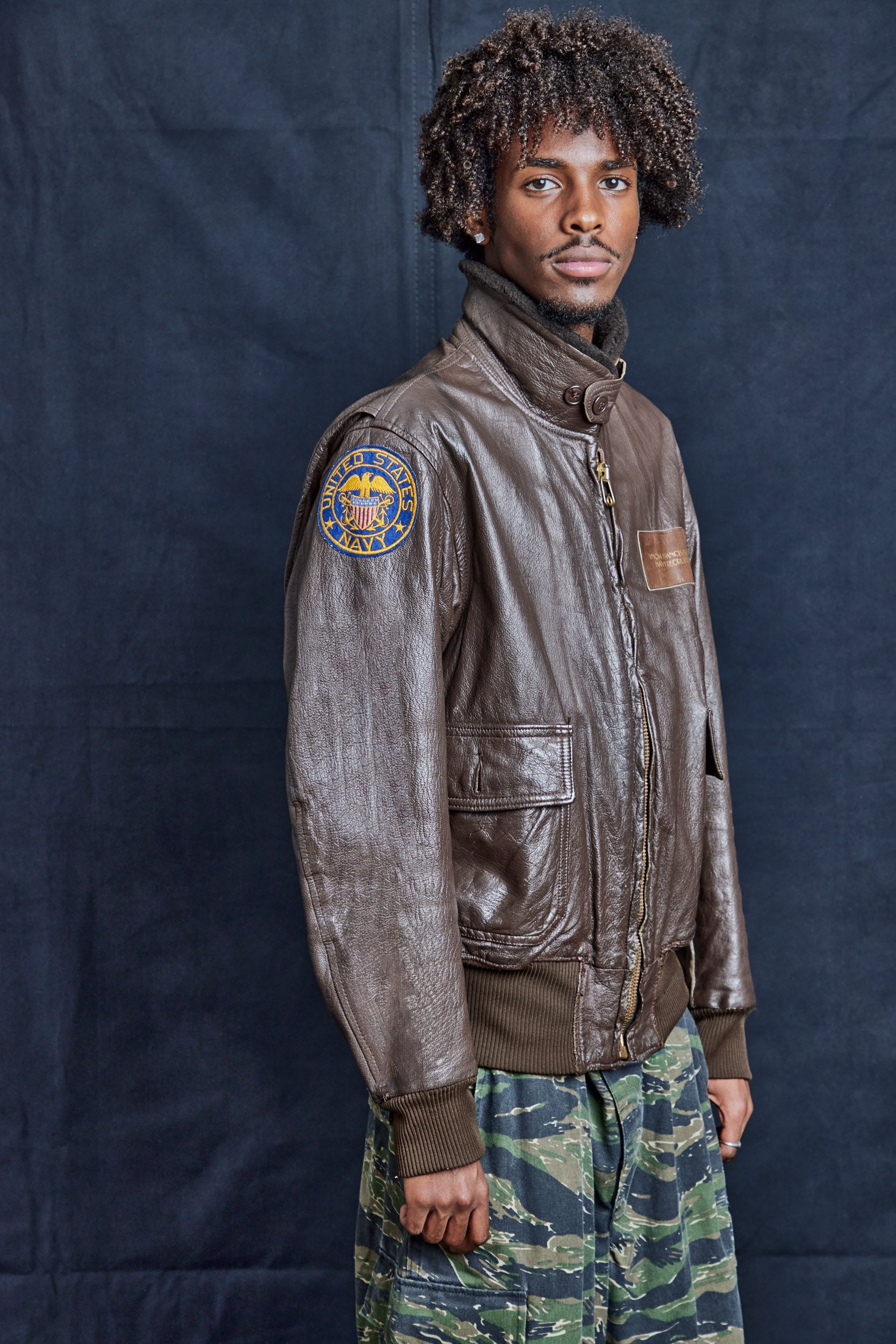 Recruiter Brown Leather Jacket