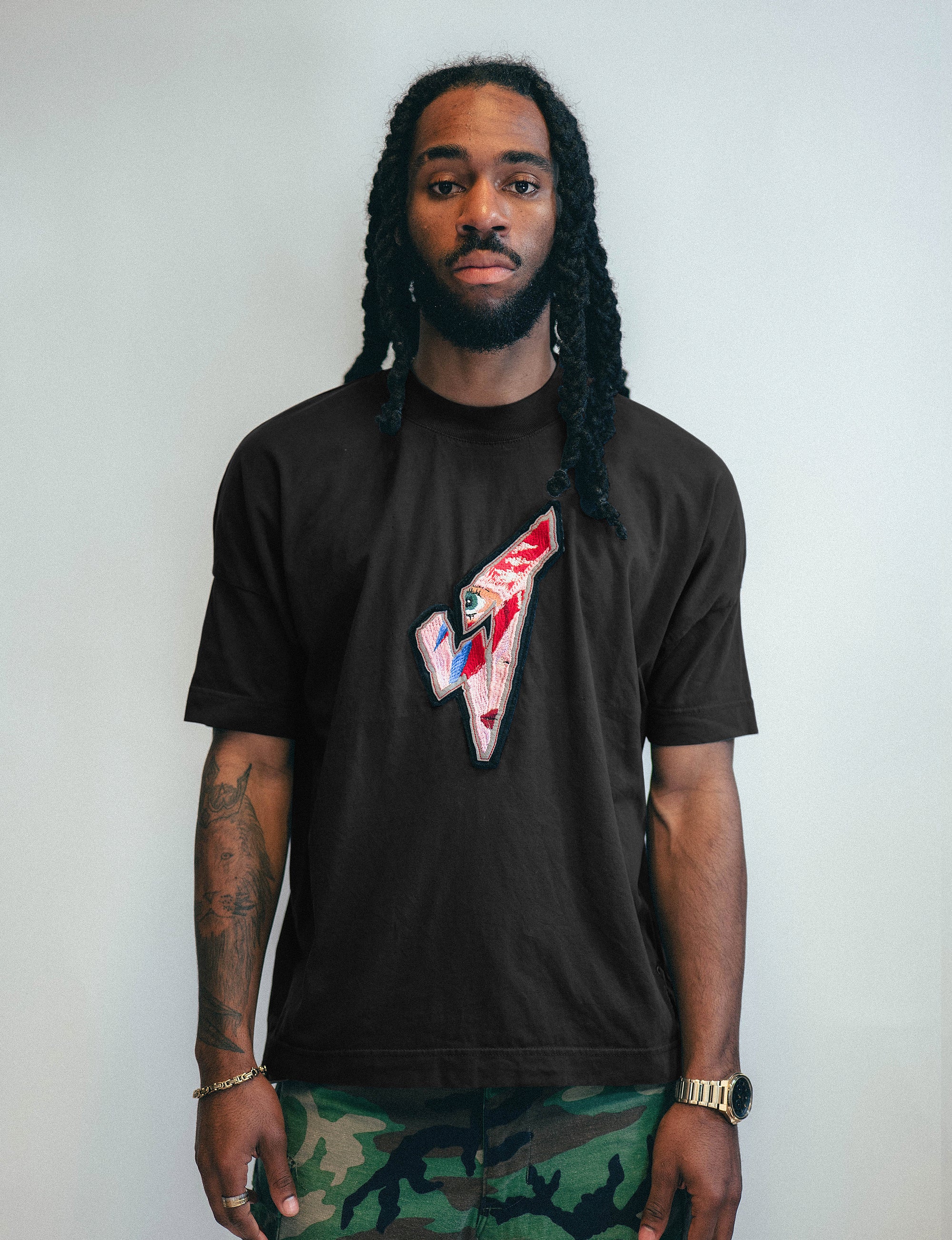 ST Embroidered Patch T Shirt
