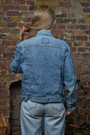 Anarchy Denim Jacket - Vintage Oversized Denim Jacket
