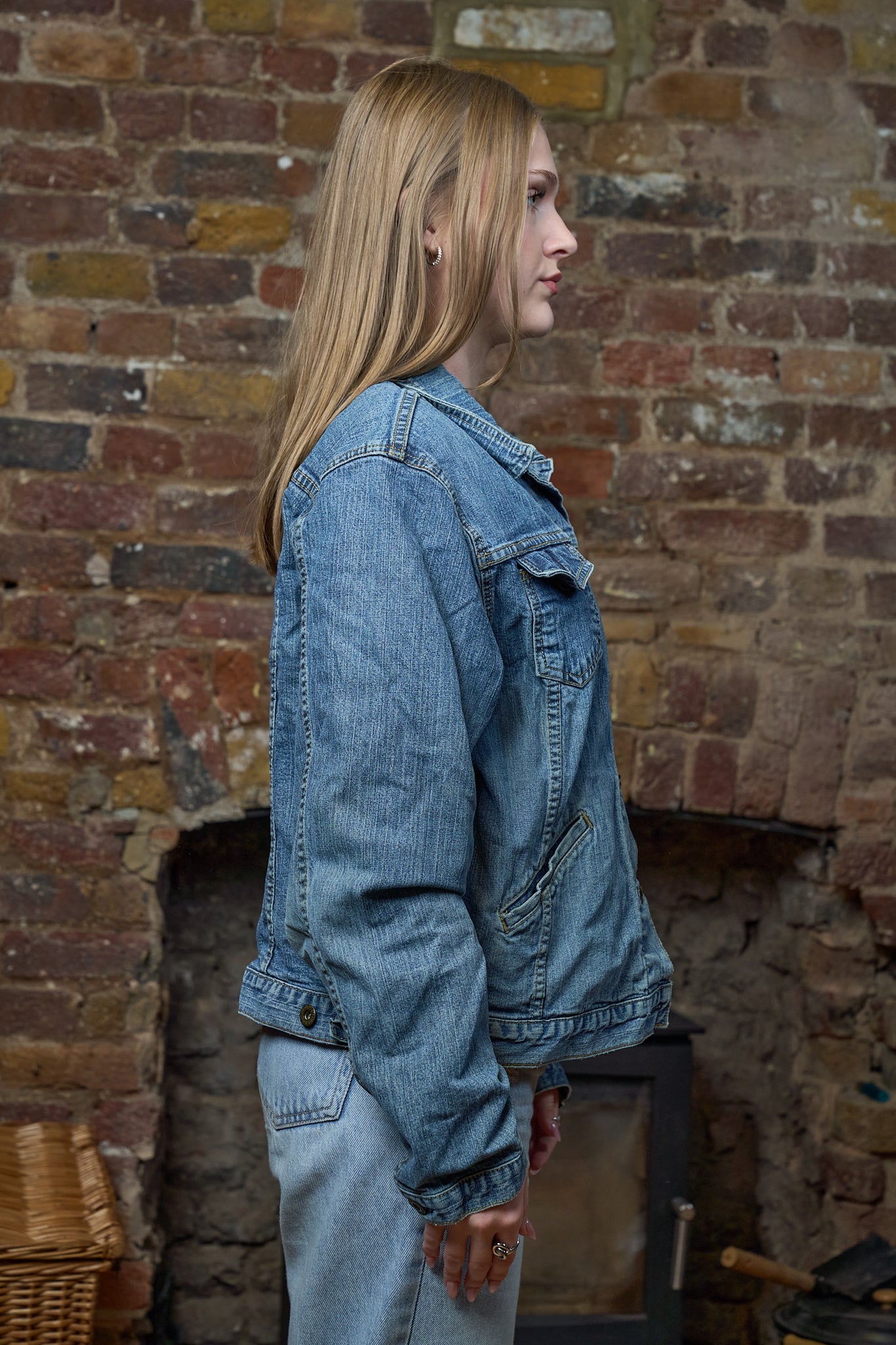 Anarchy Denim Jacket - Vintage Oversized Denim Jacket