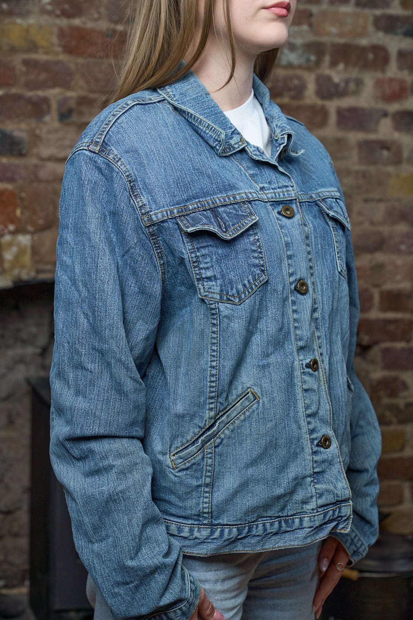 Anarchy Denim Jacket - Vintage Oversized Denim Jacket