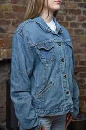 Anarchy Denim Jacket - Vintage Oversized Denim Jacket