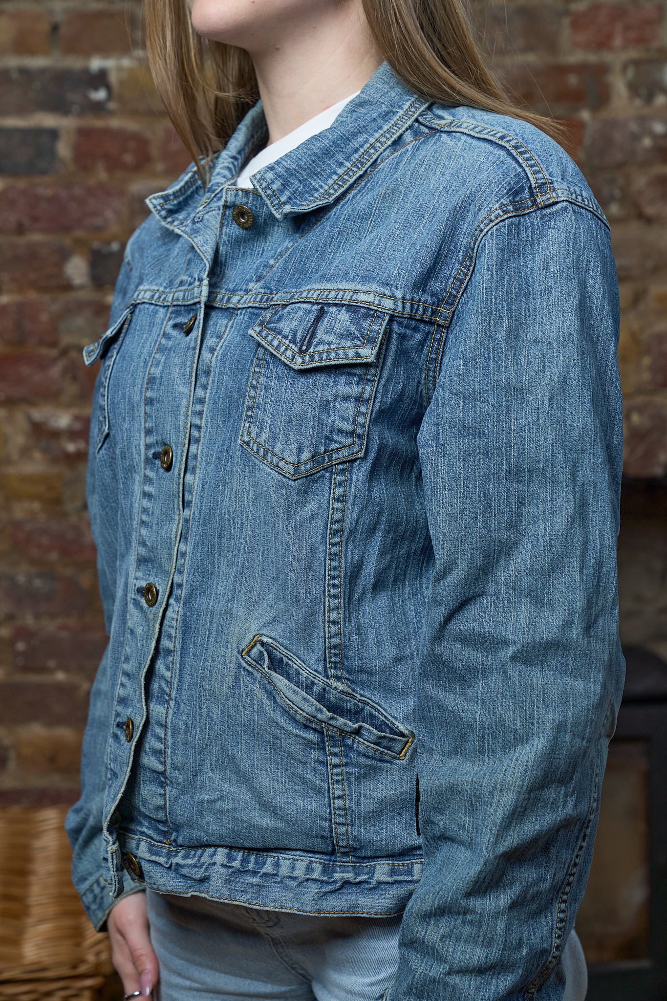 Anarchy Denim Jacket - Vintage Oversized Denim Jacket