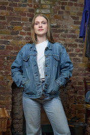 Anarchy Denim Jacket - Vintage Oversized Denim Jacket