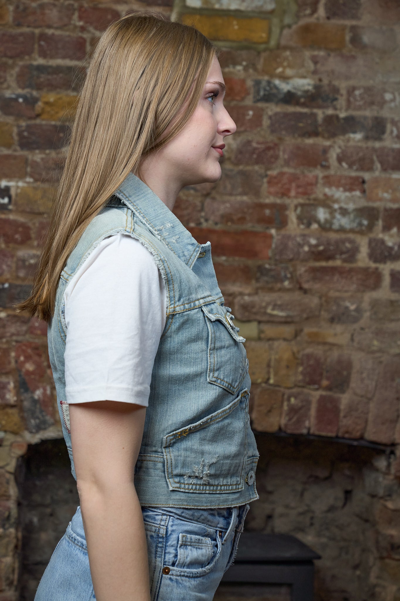 Anarchy Denim Gilet - Vintage Levi’s Cropped Denim Gilet