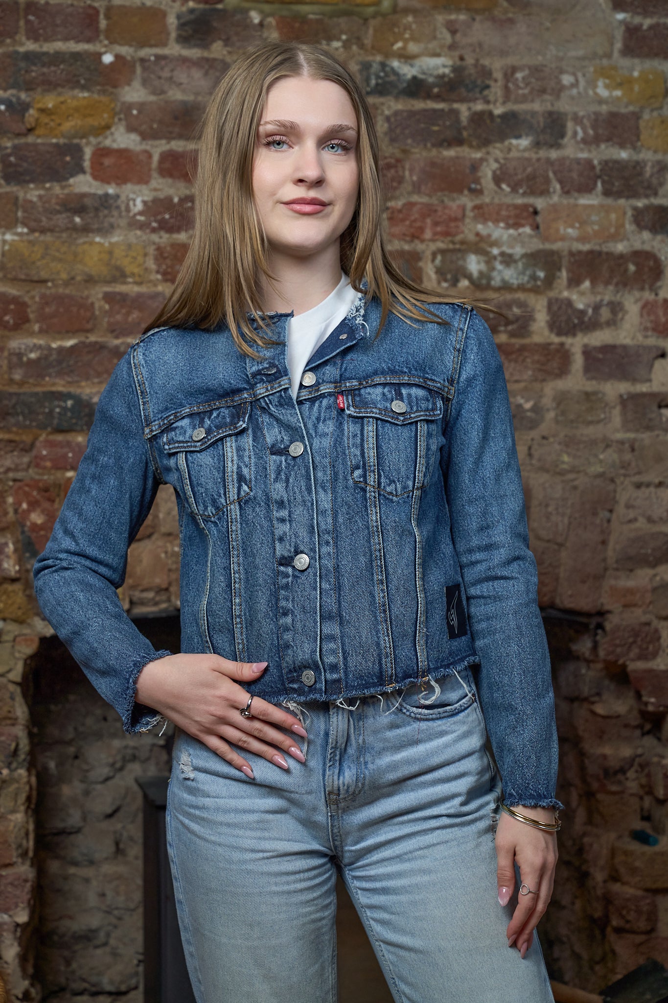 Anarchy Denim Jacket - Vintage Levi’s Cropped Denim Jacket