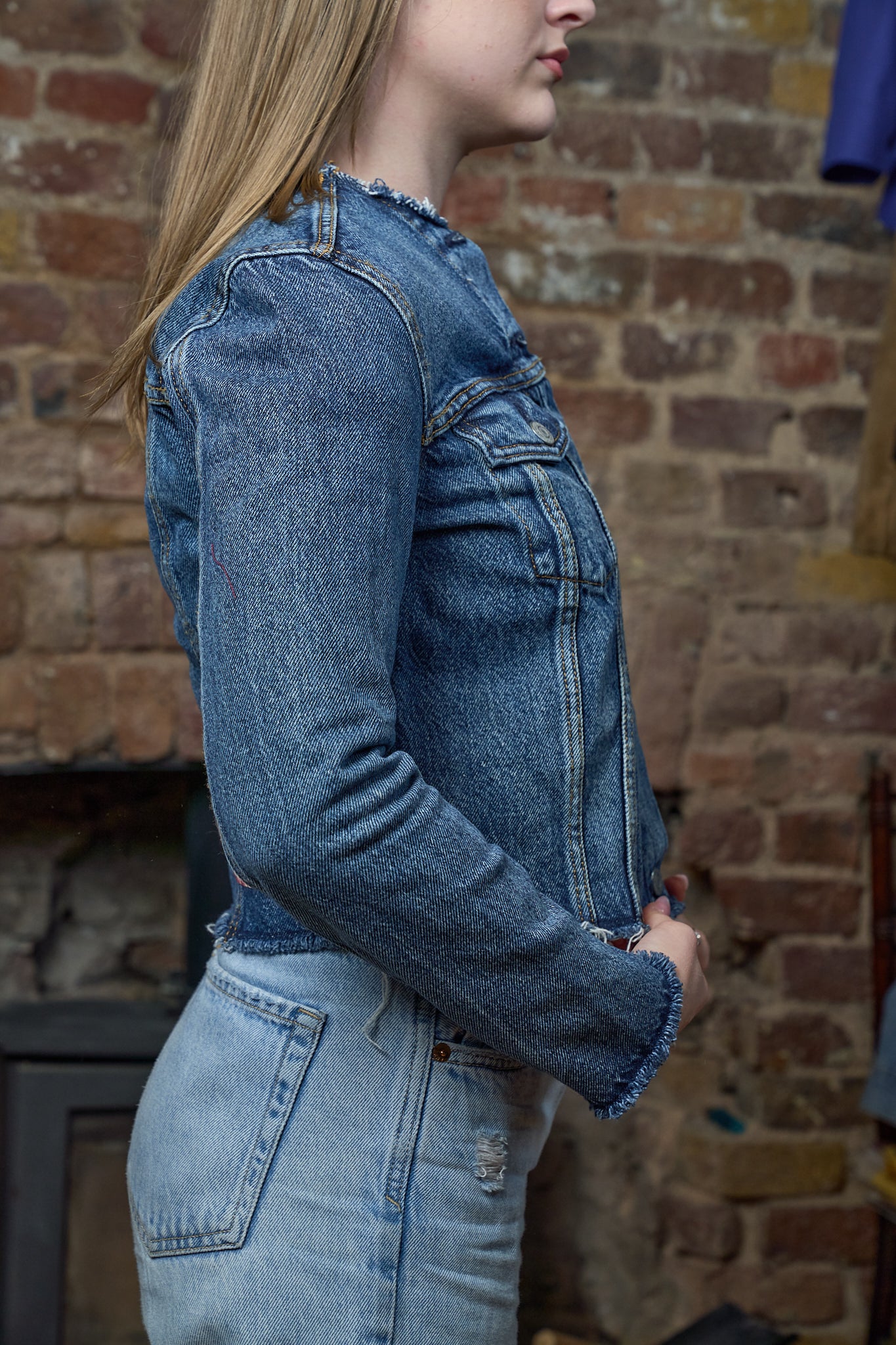 Anarchy Denim Jacket - Vintage Levi’s Cropped Denim Jacket
